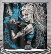 Go hard or go home Shower Curtain - Beyond T-shirts